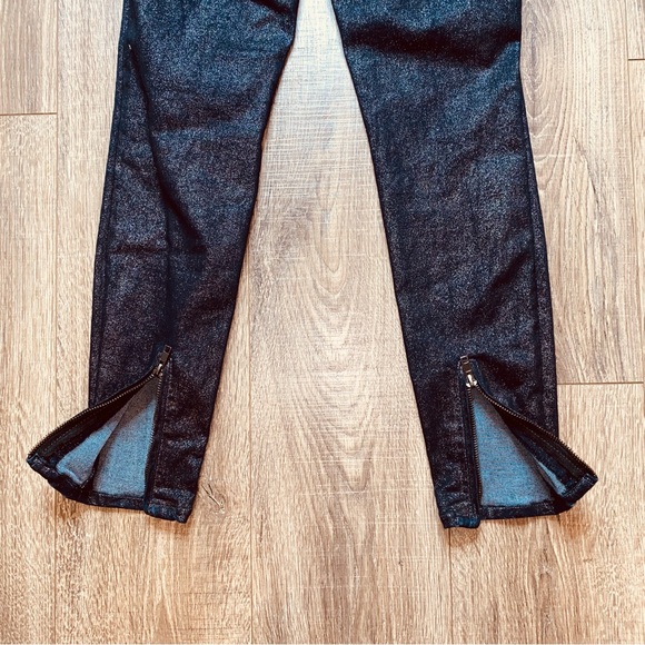 Kut from the Kloth black glitter Connie sparkle ankle skinny jeans, size 4 - Picture 9 of 11